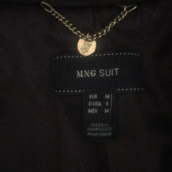 Mango Dark Brown Double Breasted Cotton Pea Coat Size Small - Picture 5 of 9